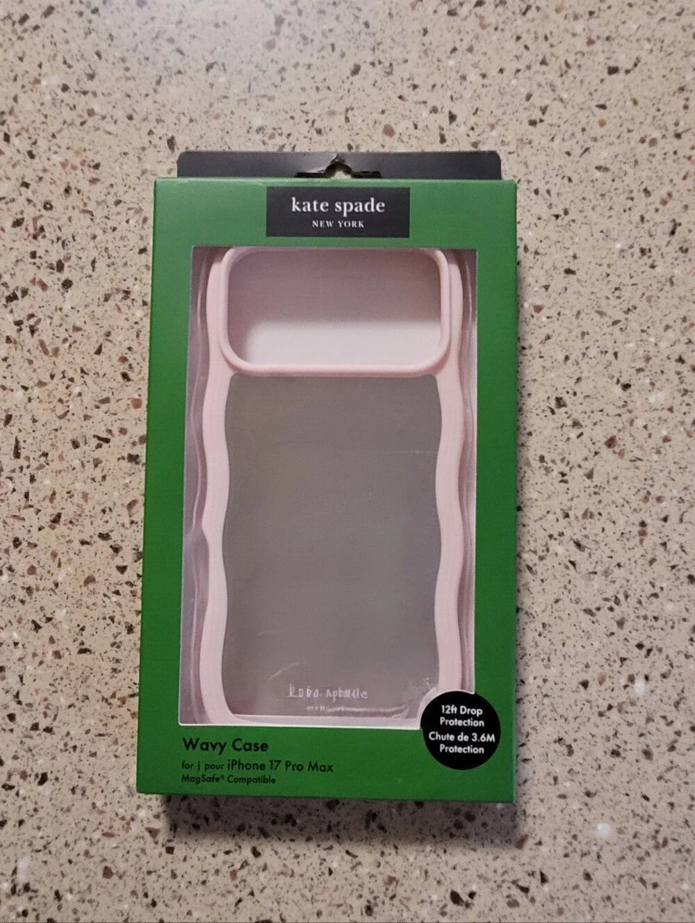 Kate Spade New York iPhone 17 Pro Max Pink Mirrored Protective Cell Phone Case.
